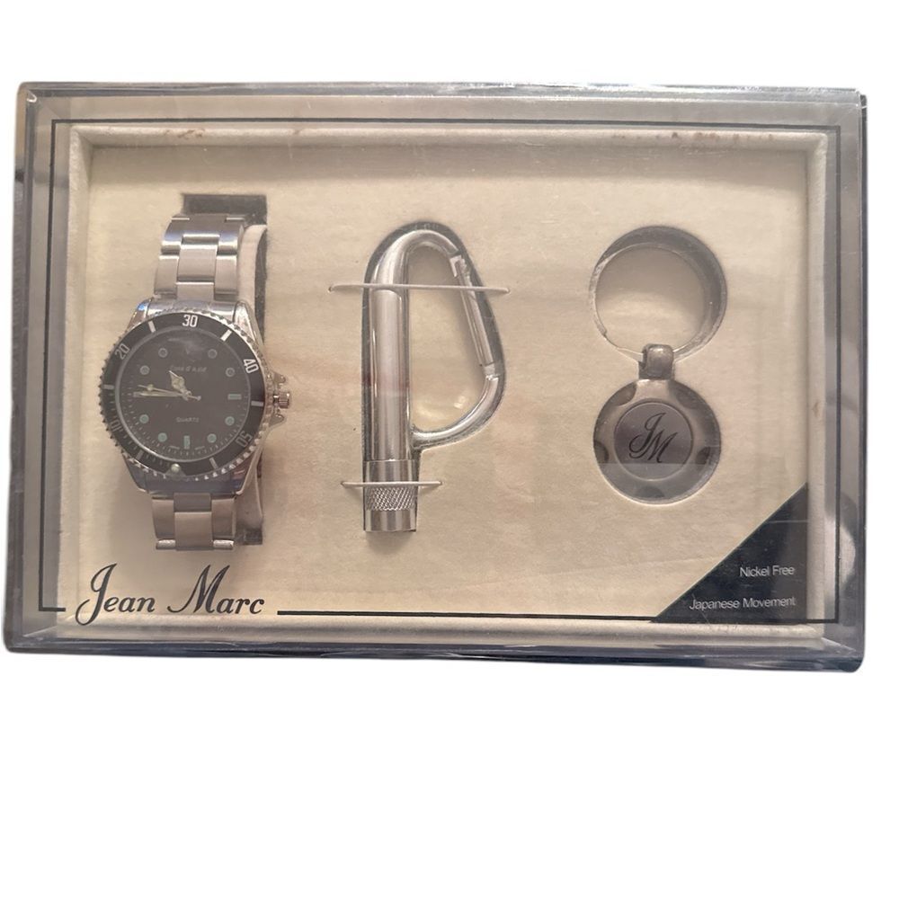 Silver Men's Accessory Set